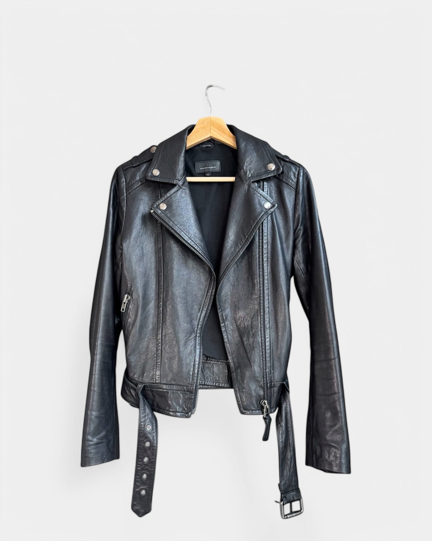 Veste de cuir noire Mackage , S