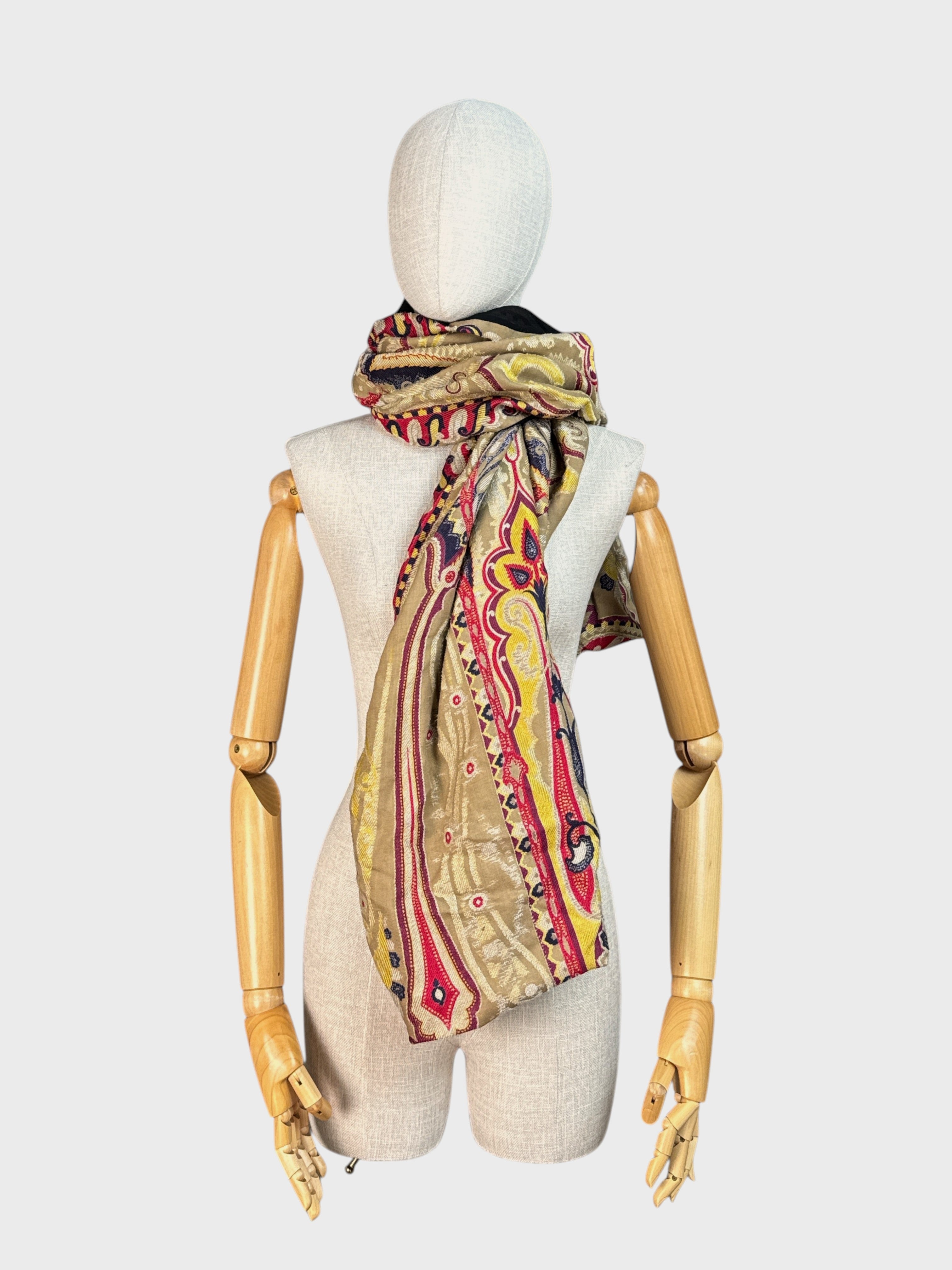 Écharpe Beige/rouge/jaune/bleu Etro