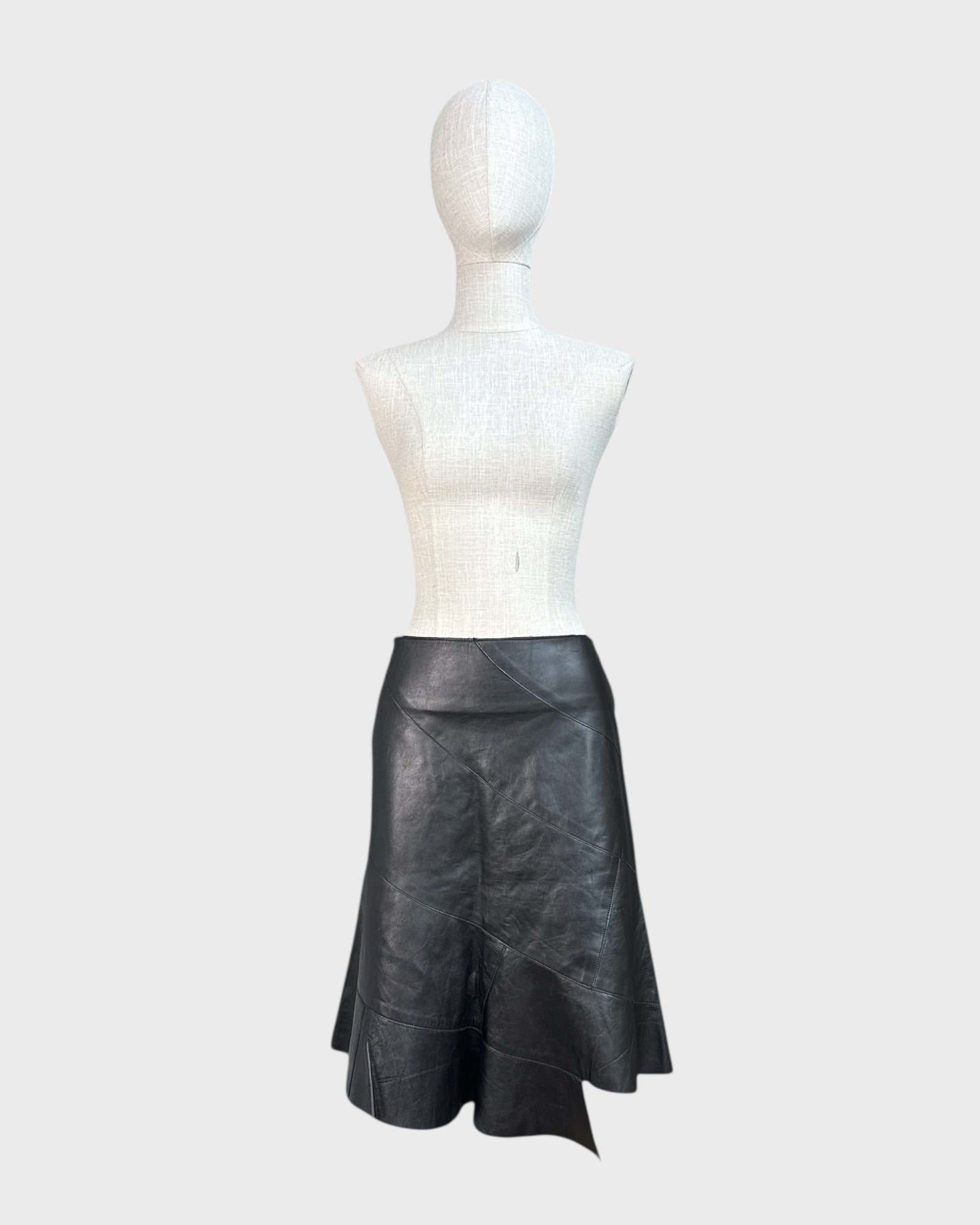 Jupe en cuir Noir Mackage , 2