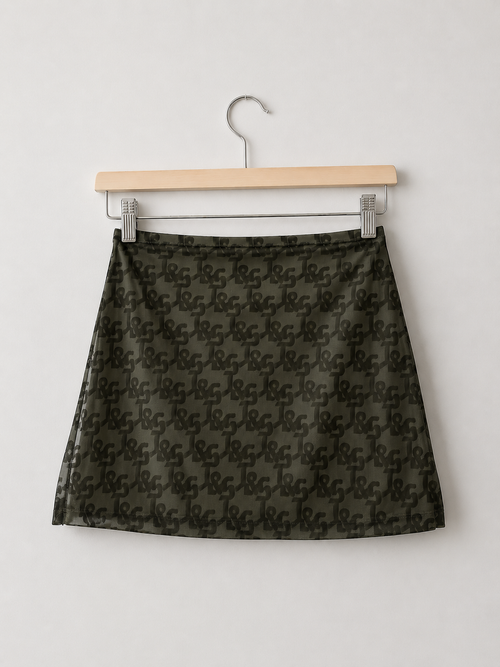 Green mesh skirt JGR & STN, XS