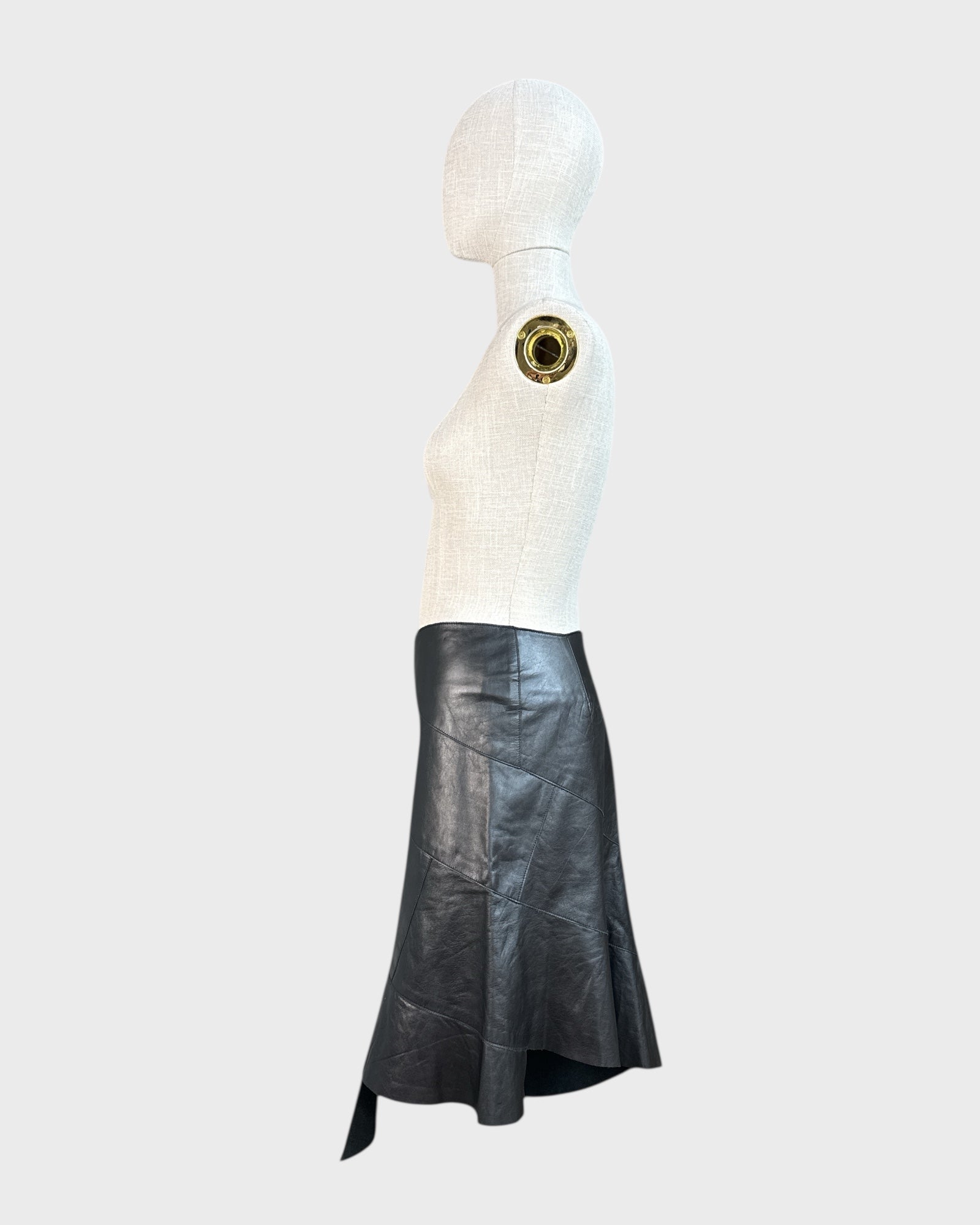Jupe en cuir Noir Mackage , 2