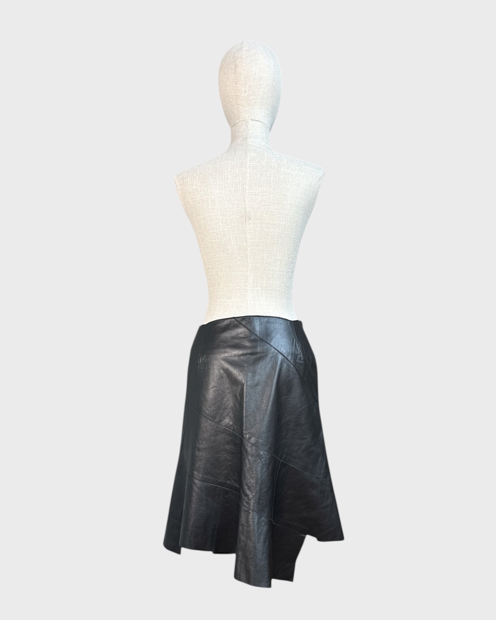 Jupe en cuir Noir Mackage , 2