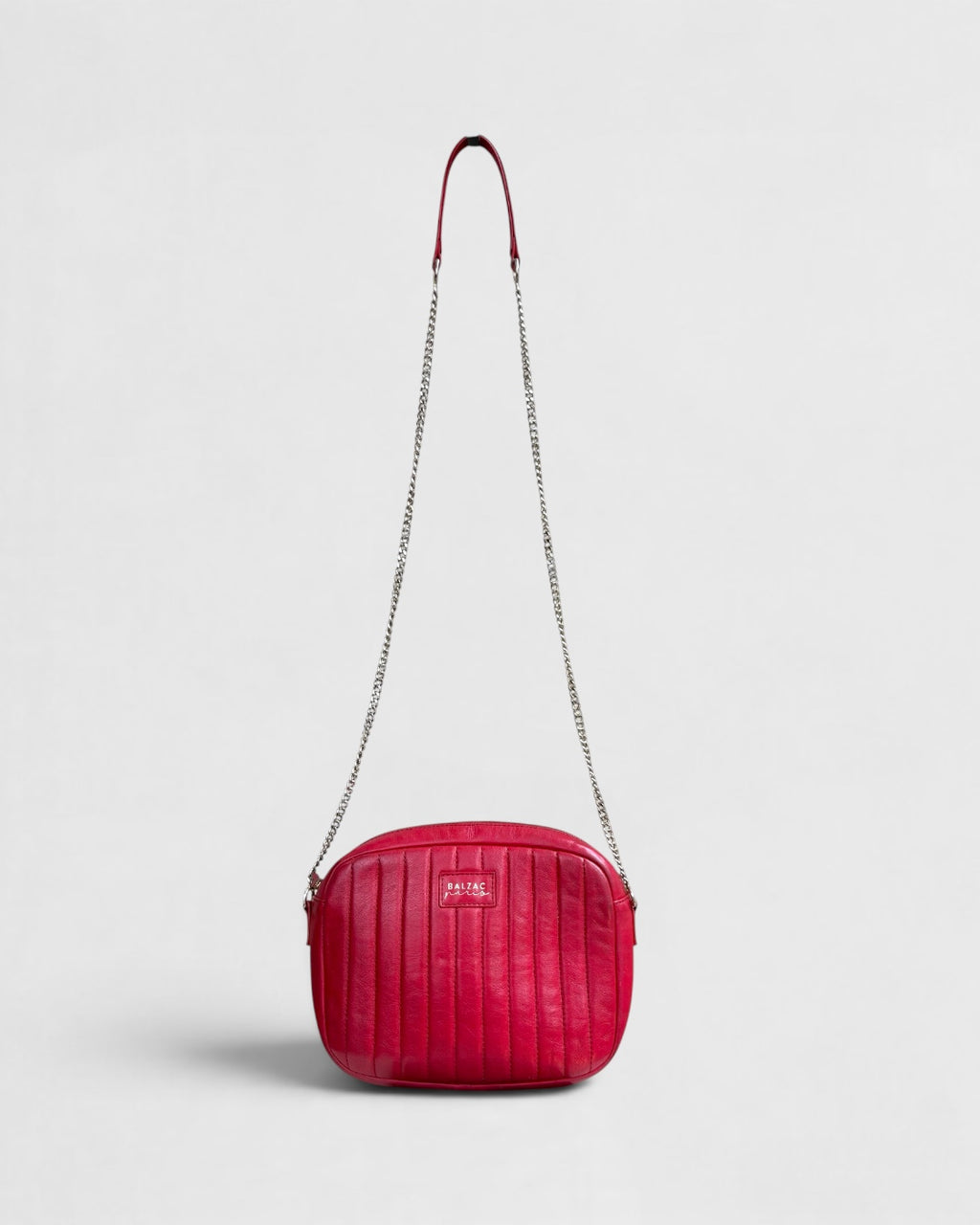 Red Balzac Paris leather handbag