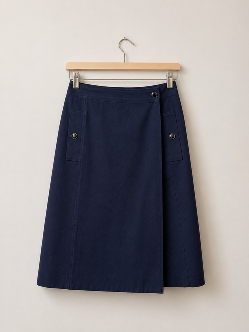 APC x Vanessa Seward Blue Cotton Skirt, 36