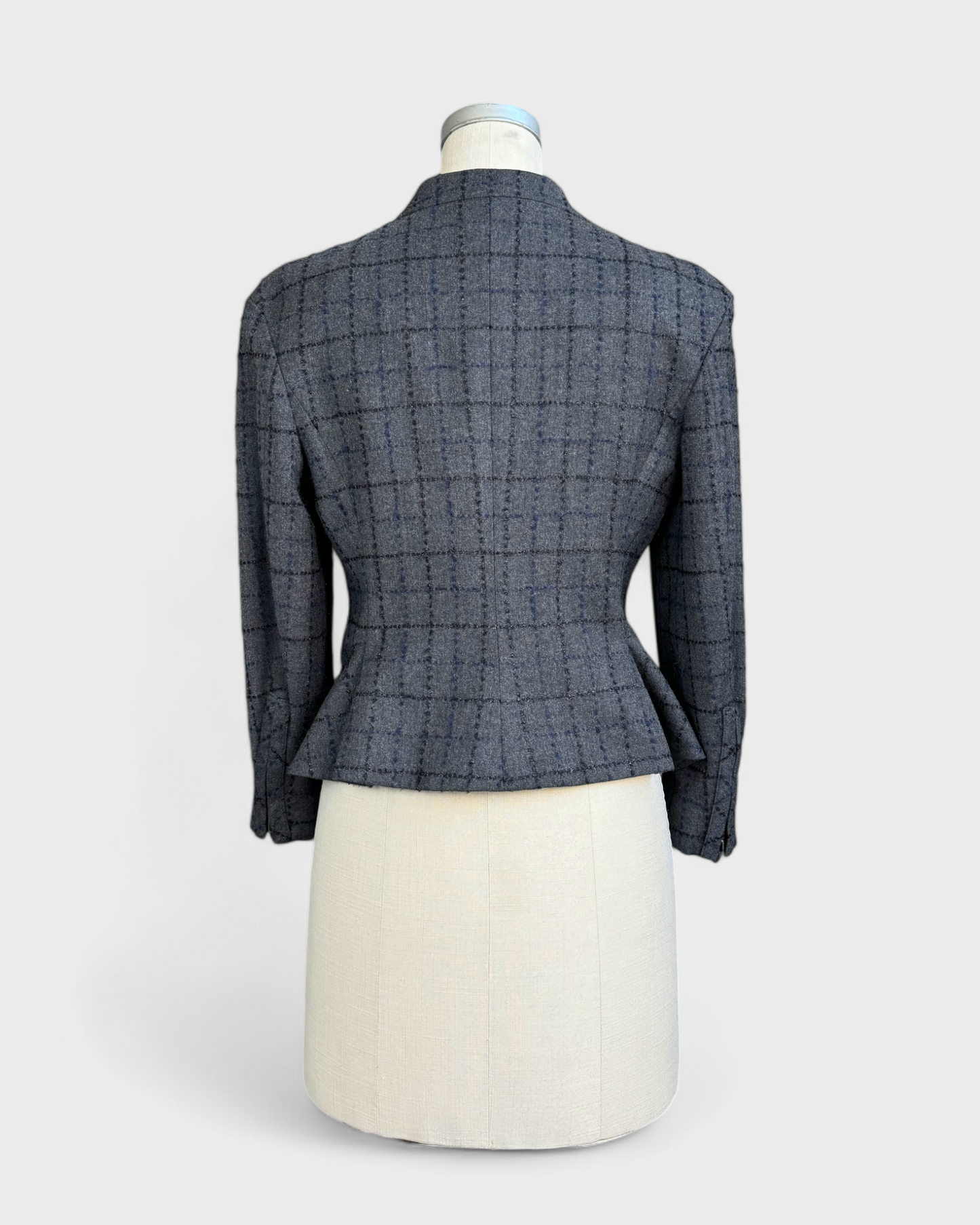 Veste grise à carreaux brillant, Armani, 6