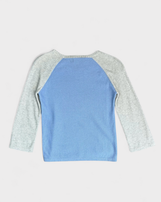 Pull tricot cerise perlée Bleu gris Sonia Rykiel , S