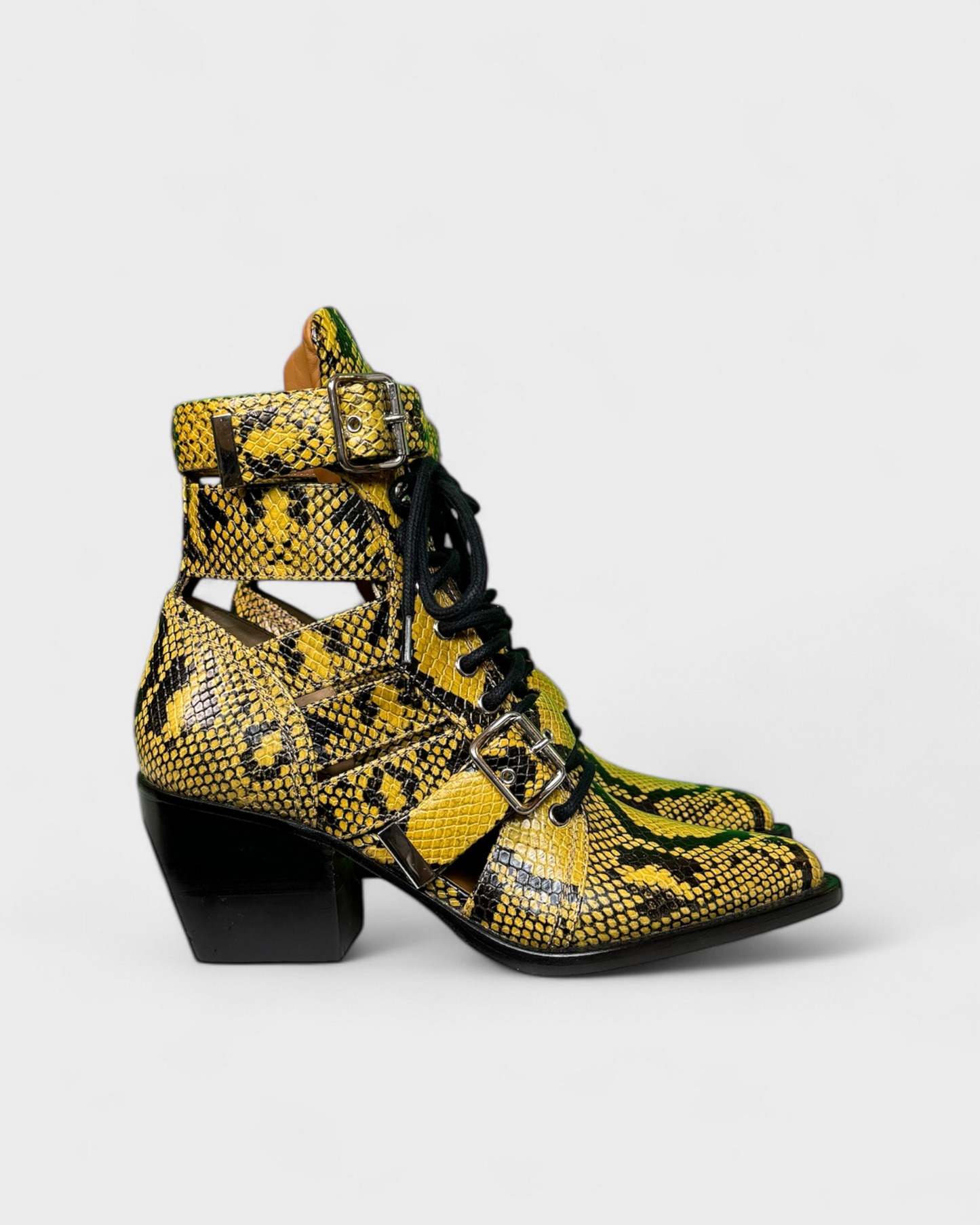 Bottes serpent jaune See by Chloé , 8