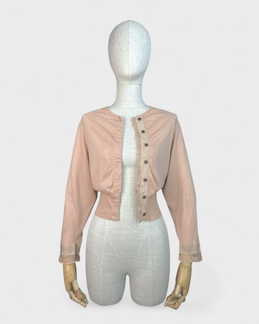 Cardi cashmere et soie Rose Paul Smith, S