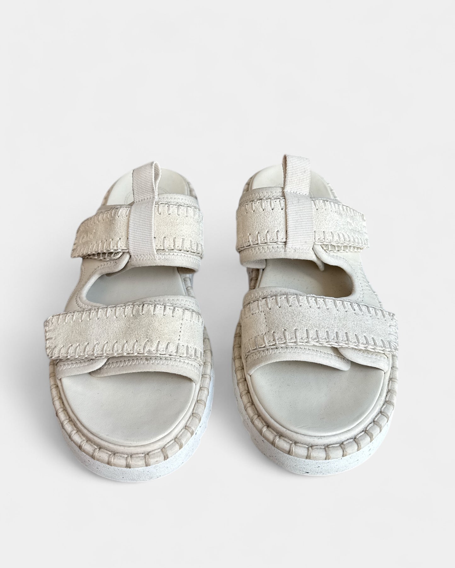 Sandales cuir Lilli Beige Chloé , 38