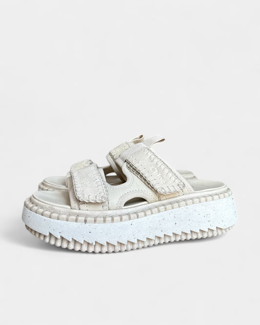 Sandales cuir Lilli Beige Chloé , 38