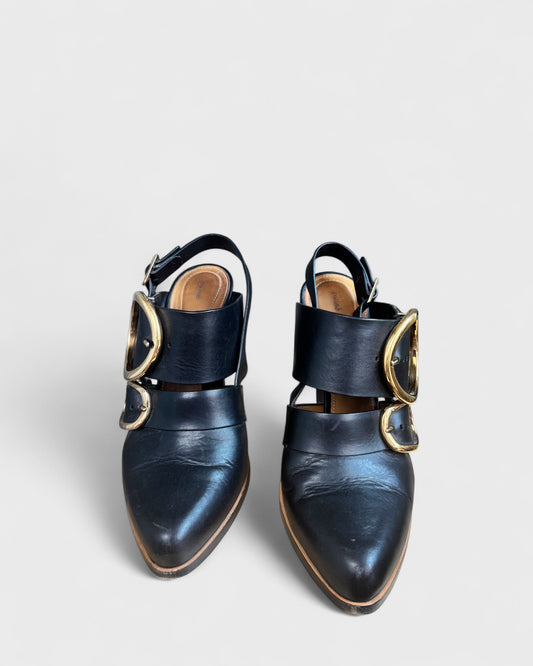 Talons boucles Noir Chloé , 40