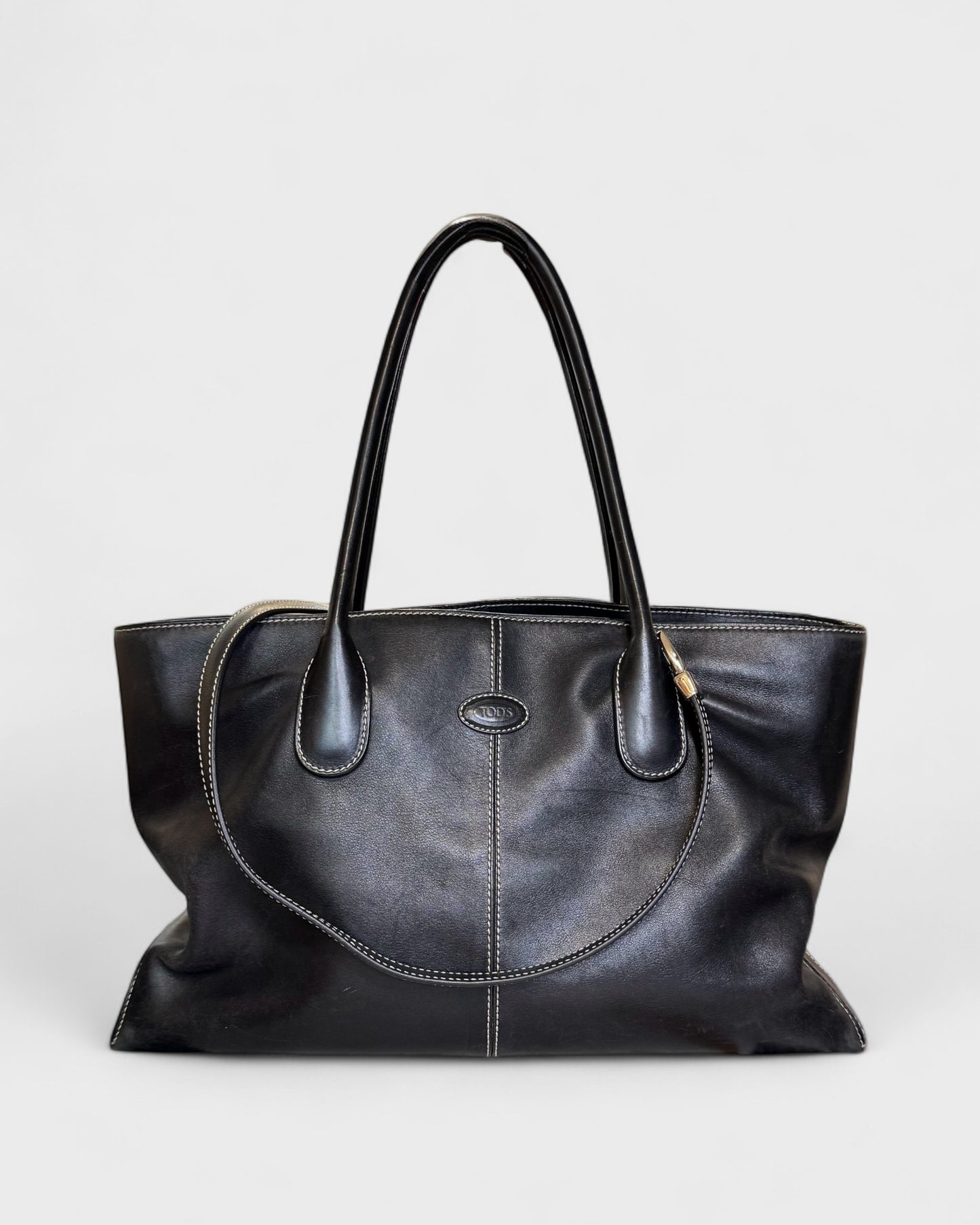 Sac à main cuir Noir Tods