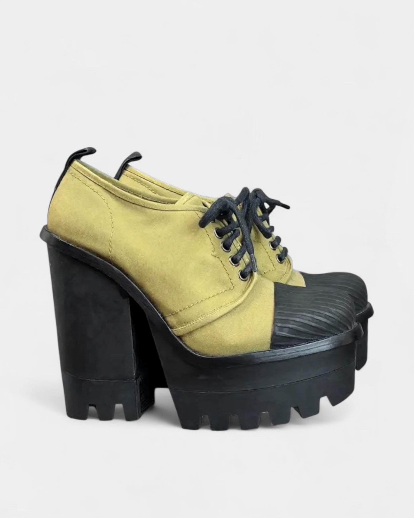 Derbies à plateforme en toile Hunter, 6