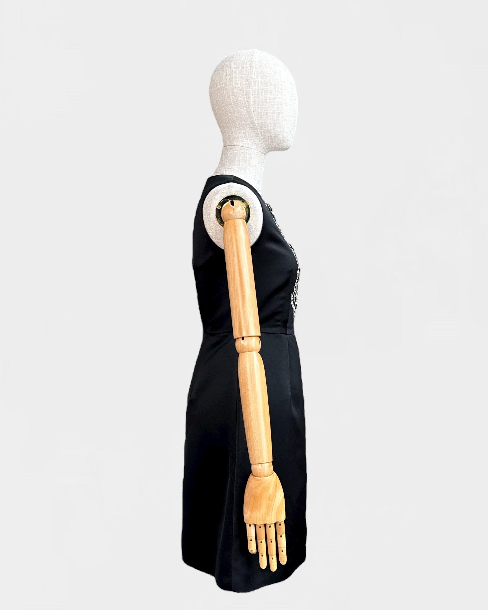 Robe satin noir MaxMara , S