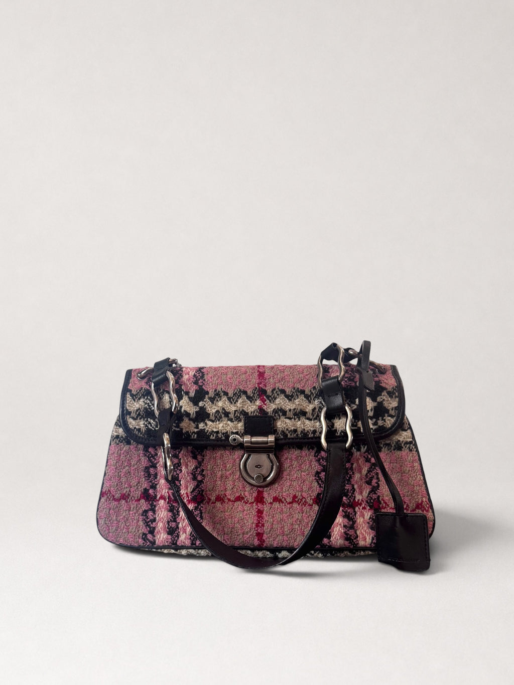 Sac à main à carreaux roses, Burberry