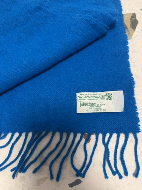 Foulard laine Bleu The Scotch House